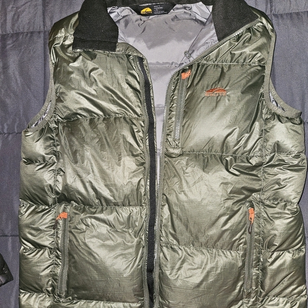 Golite Olive Green Quilted Insulated Vest